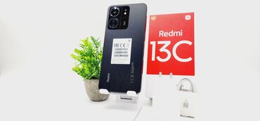 Xiaomi: Xiaomi, Redmi 13C, Новый, 256 ГБ, цвет - Черный, 2 SIM