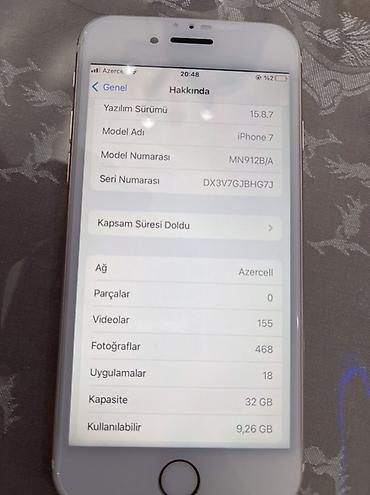 Apple iPhone: IPhone 7, 32 GB, Rose Gold, Barmaq izi — 8