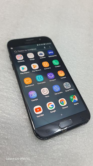 samsung a60: Samsung Galaxy A5 2017, Б/у, 32 ГБ, цвет - Черный, 2 SIM — 4