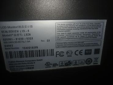 manitor android: Fujitsu Siemens LCD monitor – SCALEOVIEW L19-8 (Model: L9ZA) - Ekran — 3
