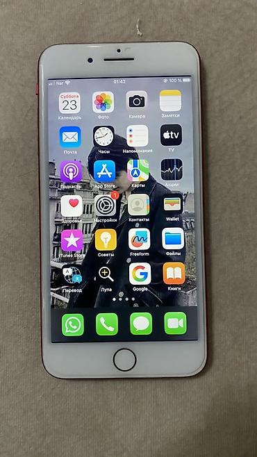 apple iphone 8: IPhone 8 Plus, 256 GB, Qırmızı, Barmaq izi — 4