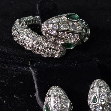 Zərgərlik dəstləri: Dəstə daxildir: Üzük, Sırğa, Boyunbağı, Bvlgari, Gümüş, 925 Əyar — 3