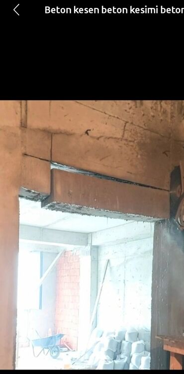 Укладка плитки: Beton kəsmə xidməti, müxtəlif növ beton konstruksiyaların kəsilməsi və