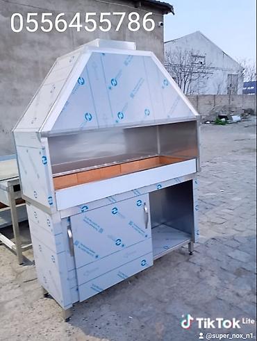 Restoran manqalları: Paslanmayan poladdan peşəkar manqal/kababxana sobası – restoran, kafe — 4