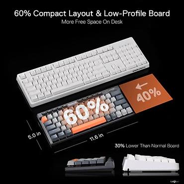 klavyatura komputer: Redragon Traric Pro K634GG-RGB-PRO Wireless Mechanical Gaming Keyboard — 4