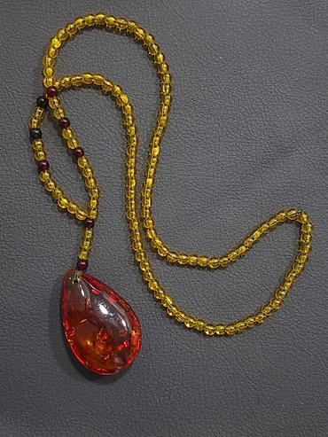 amber elixir mystery: Kəhrəba tərzində boyunbağı və iri damla asma qiymət endirildi.ZƏNG — 4