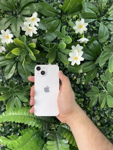 Apple iPhone: IPhone 14, 128 GB, Ağ, Zəmanət, Face ID