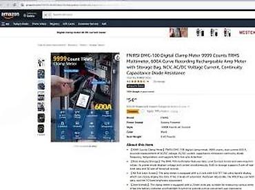 Multimetri: FNIRSI DMC-100 digitalne strujne klešta – TRMS multimetar sa ekranom u — 15