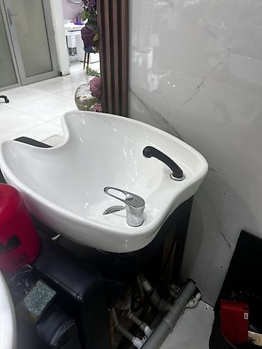 Salon, tibbi mebel: Salon üçün yuyucu kreslo (şampun çanağı ilə) - Tip: Peşəkar saç yuma — 5