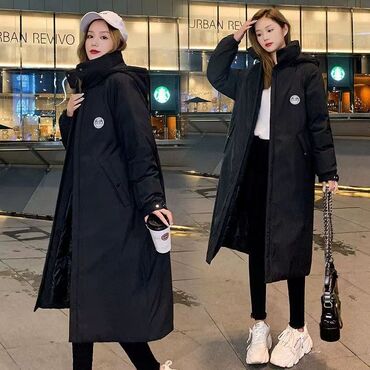 зимние женские куртки купить бишкек: Пуховик, Длинная модель, Китай, С капюшоном, XL (EU 42), 2XL (EU 44)