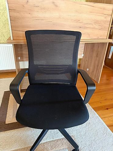 Ofis mebeli: Yeni, Təkərli, Qolları tənzimlənmir, Parça — 1