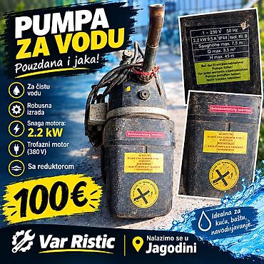 PUMPA ZA VODU – pouzdana i jaka - Namenjena za čistu vodu - Maks na lalafo.rs PUMPA ZA VODU – pouzdana i jaka - Namenjena za čistu vodu - Maks