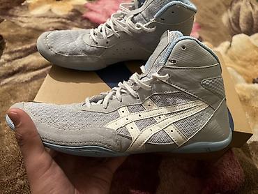 Мырзалардын бут кийими: Эркектердин кроссовкасы, 40.5, 41, 41.5, Asics, Колдонулган, түсү - Боз, Өзү алып кетүү, Акылуу жеткирүү — 2