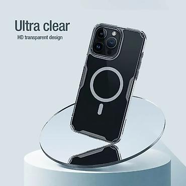 Maske i futrole za telefone: Futrola Nillkin Nature Pro Magnetic za iPhone 15 Pro (6.1) plava. Uz — 7
