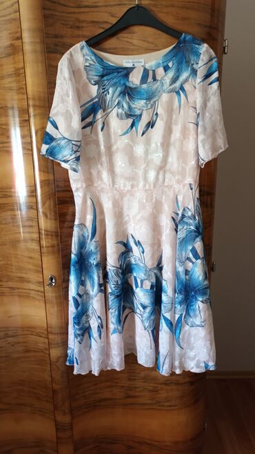 Dresses: A-Dress M (EU 38), color - Multicolored, Cocktail, Short sleeves