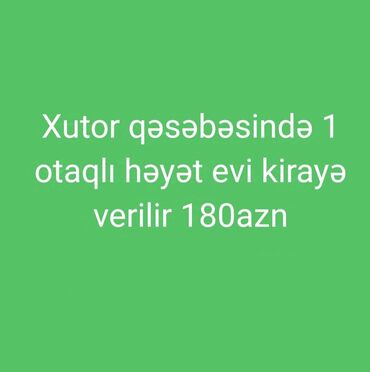 xaçmaz kiraye evler: 10 kv. m, 1 otaqlı