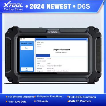 Alati za automobile: Novo- Xtool D6S OBD2 - 30 Resets CAN FD Auto Dijagnostika XTOOL D6S — 14