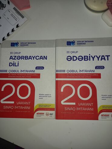 20 sinağ az dili + ədəbiyyat ən yeni nəşr