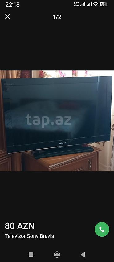 Televizorlar: Sony Bravia LCD TV – Model KDL-32BX350 - Ekran: 32 düym - Tip: LCD TV — 1