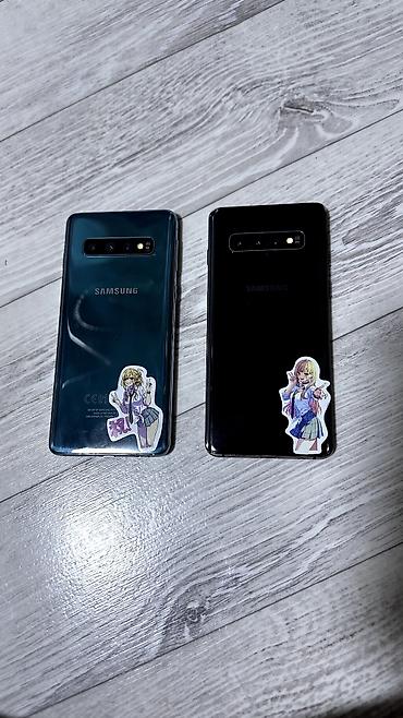 unihertz tank 3: Samsung Galaxy S10, Б/у, 128 ГБ, цвет - Зеленый, 2 SIM, eSIM — 2