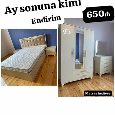2 təknəfərlik çarpayı, Dolab, Komod, Termo, Azərbaycan, Yeni