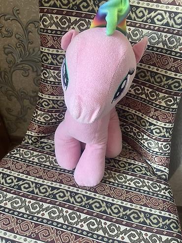 pony: Yumşaq oyuncağ çəhrayı poniy Material: yumşaq plyuş parça — 2