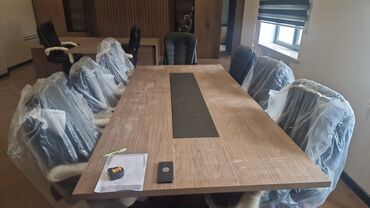 Sifarişlə ofis dəst mebeli: Mebel istehsalı və quraşdırma xidməti - Ofis masaları: İki rəngli — 82