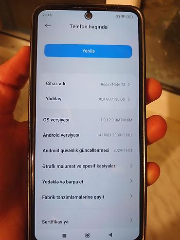 lenovo ipad 330: Xiaomi 12, 128 GB, rəng - Boz, 
 İki sim kartlı — 1