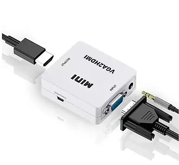 micro hdmi: Переходник mini VGA to HDMI б/к арт. 1974 Конвертер VGA на HDMI + — 2