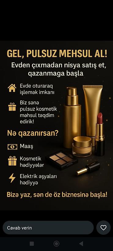 sabun qablasdirma isi: Satış məsləhətçisi tələb olunur, İstənilən yaş, Təcrübəsiz, İşəmuzd ödəniş — 2