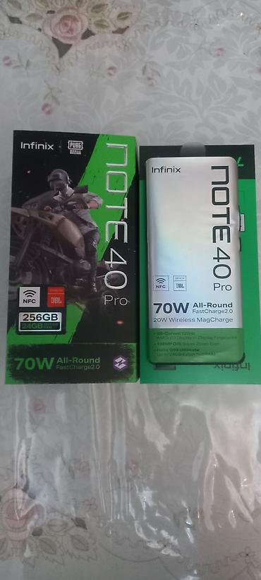 ınfinix note 40 pro: Infinix Note 40 Pro, 256 GB, rəng - Qara, Simsiz şarj — 3