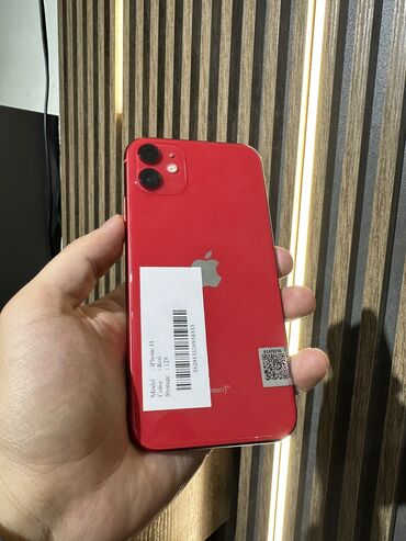 Apple iPhone: IPhone 11, Б/у, 128 ГБ, Красный, 82 %