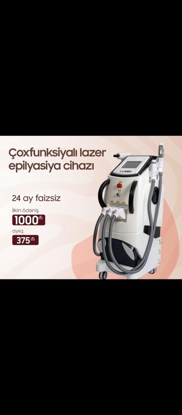 lazer otağı: Tatto silmə, Epilyasiya üçün, Fototerapiya üçün, Diod, Kredit