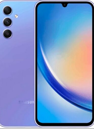 iphone 4 satin almaq: Samsung A34, 128 GB, rəng - Narıncı, Barmaq izi, İki sim kartlı, Face ID