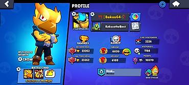 Digər oyun və konsollar: Bu, Brawl Stars oyun hesabı üçün bir elandır. Hesabda CROW sevimli — 1