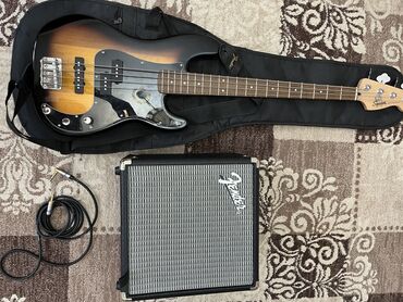 Другая аудиотехника: Комплект Squier Affinity Series Precision Bass PJ Pack (Бас, комбик