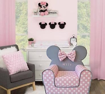 trpezarijake stolice: Dečje fotelje BAMBI LUX sa ušima prelepe i unikatne – Disney — 2
