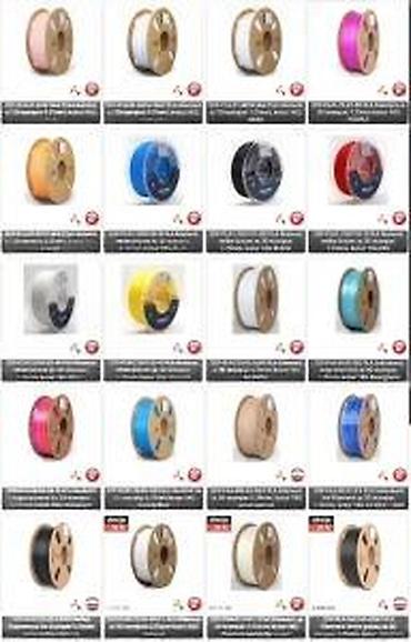 Druga oprema za računare i laptopove: PLA filament za 3D štampače – 1,75 mm, kalem 1 kg Opis: - Materijal — 14