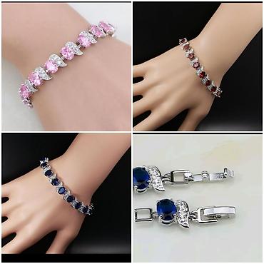 necklace: Elegantne narukvice od hirurškog čelika sa bogato brušenim kamenjem u — 5
