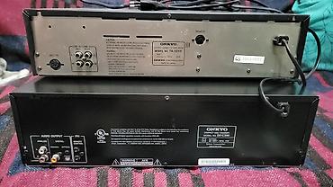 маленький микрофон: ONKYO Integra TA-2250 + ONKYO DX-C390 — 120v нужен блок питания. Цена — 8