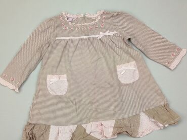 sukienka beżowa midi: Sukienka, Monsoon, 2-3 lat, 92-98 cm, stan - Dobry