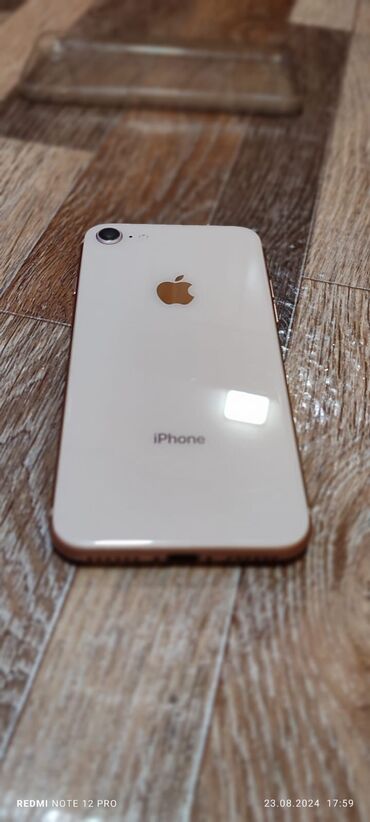 ayfon 2 ci əl ideal vəziyyətdə: IPhone 8, 64 GB, Rose Gold, Barmaq izi