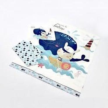 10 cm: KIKKA BOO Happy Sailor – komplet posteljine sa ogradicom, 6 delova — 3