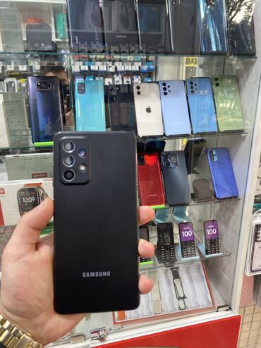 Samsung: Samsung Galaxy A72, 128 GB, rəng - Qara, Düyməli, Barmaq izi, Face ID