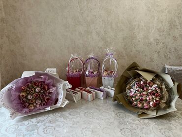 Sifarişlə əl işləri: Zefirden hazirlanan yumusaq dadli zerersiz lyeli gul buketleri — 9