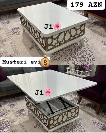 Masalar: Jurnal masası, Yeni, Açılmayan, Şüşə, Oval masa — 17