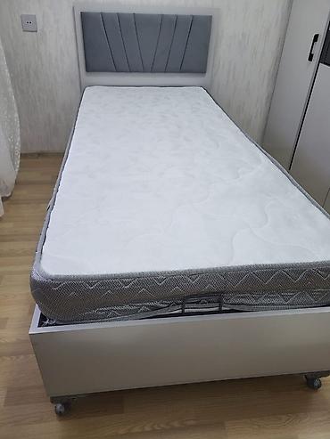panelər: Tək nəfərlik çarpayı və döşək dəsti - Ölçü: təxmini 90x190 sm tək — 2