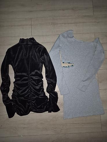 nike air structure: Dve haljine – elegantan set 1) Crna baršunasta haljina - Materijal — 1