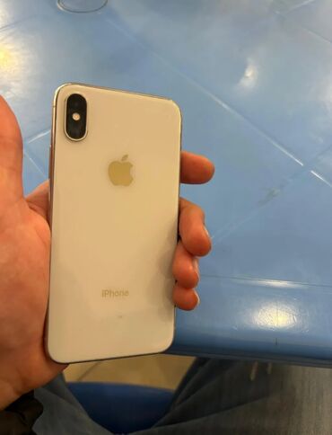 Apple iPhone: IPhone X, 64 GB, White Titanium