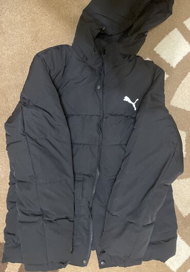 пуховик тёплый: Мужская куртка, 3XL (EU 46), Puma, Б/у, цвет - Черный, Самовывоз, Платная доставка